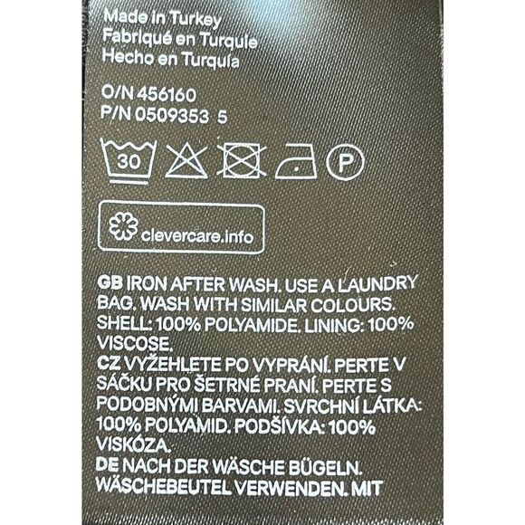 H & M Black Lace Top With Built In Cami  SZ XL  EUC - Picture 5 of 6